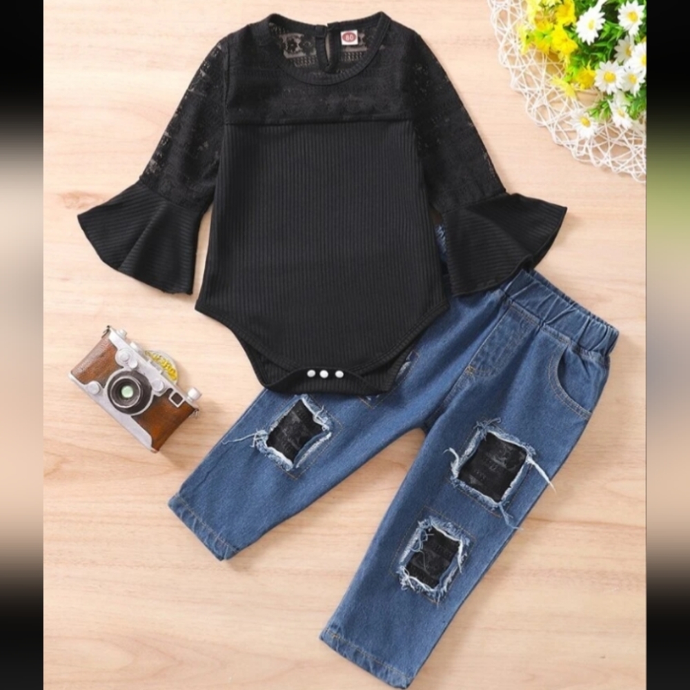 Boutique Baby/Toddler Lace Outfit